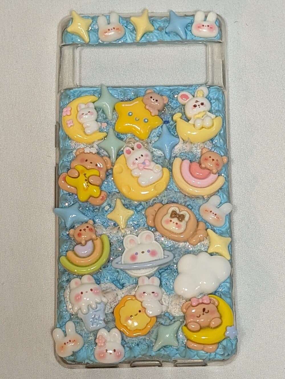 Handmade Custom Google Pixel 6 Pro Phone Case Kawaii Cute Bunny Star Bear Cloud